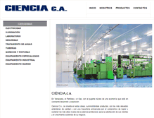 Tablet Screenshot of cienciaca.com